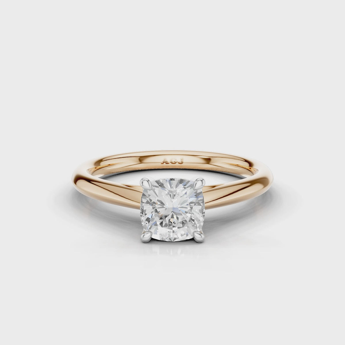 18ct White and Rose Gold
