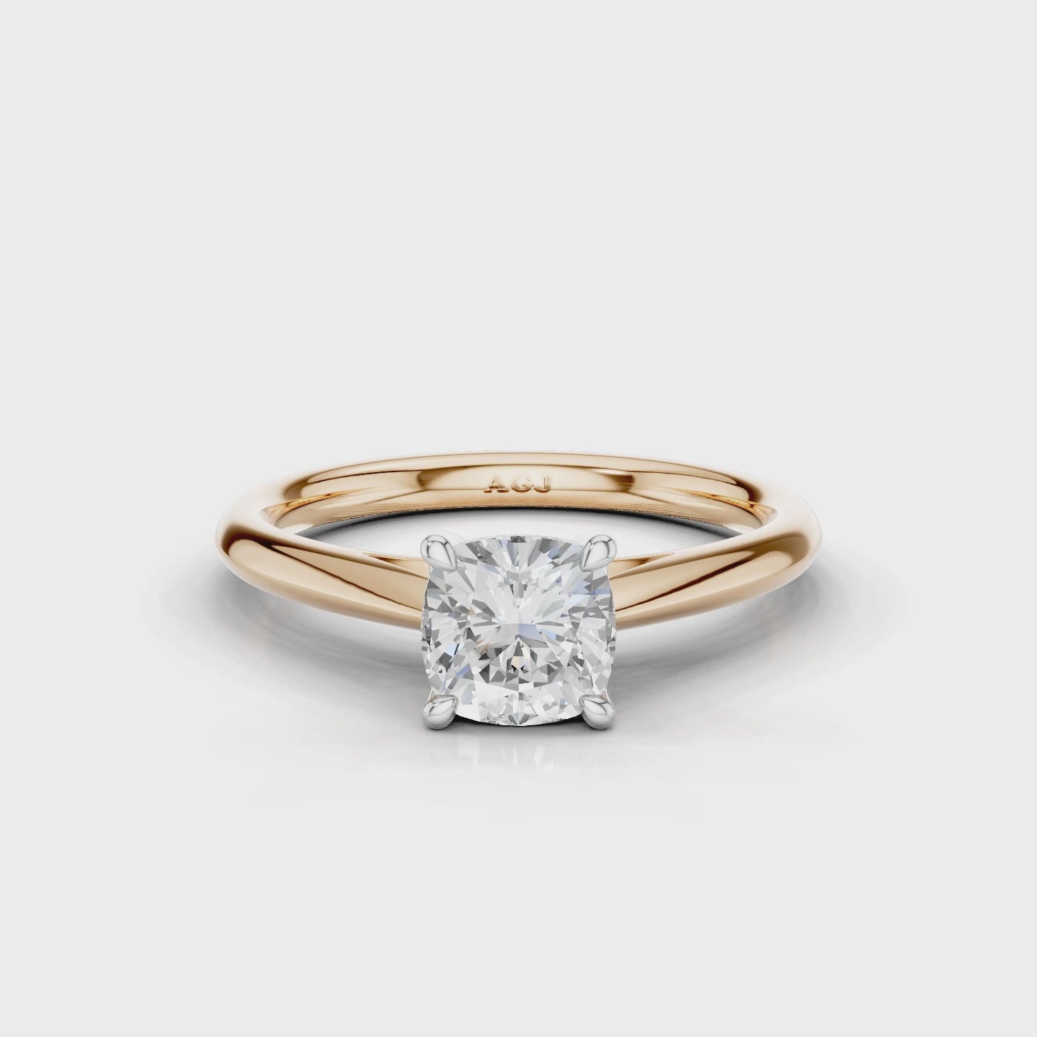 18ct White and Rose Gold