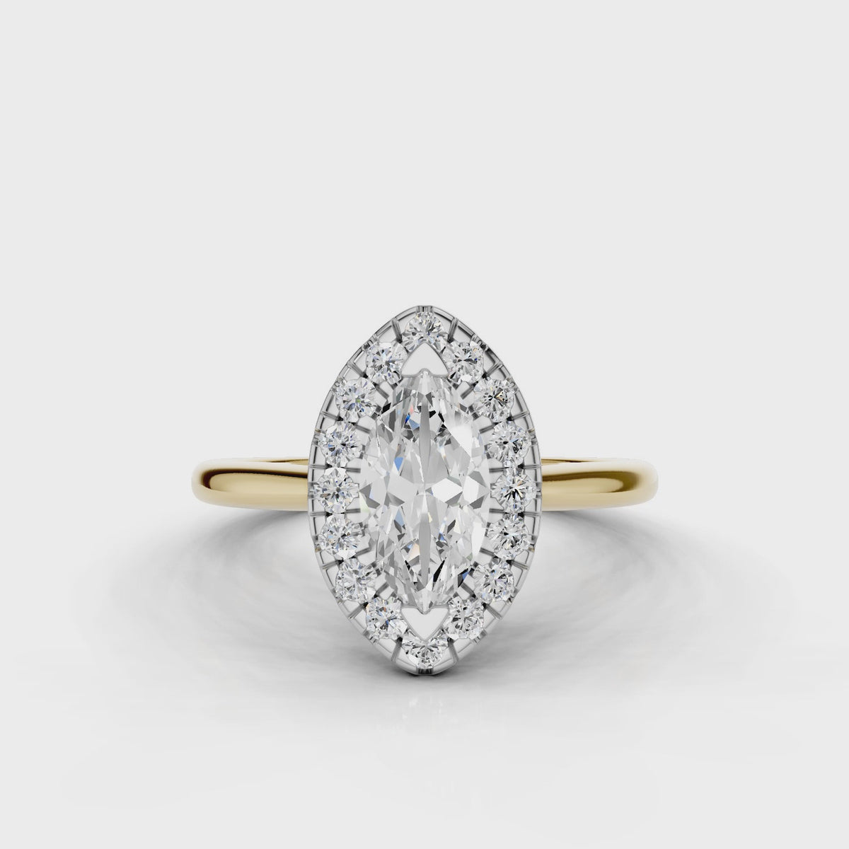 18ct White and Yellow Gold