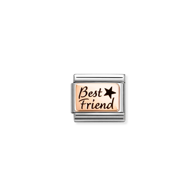 Nomination Best Friends 9ct Gold and Stainless Steel Composable Charm