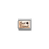 Nomination Best Friends 9ct Gold and Stainless Steel Composable Charm