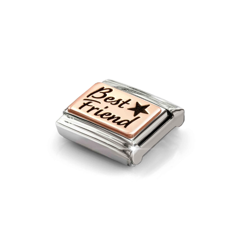 Nomination Best Friends 9ct Gold and Stainless Steel Composable Charm
