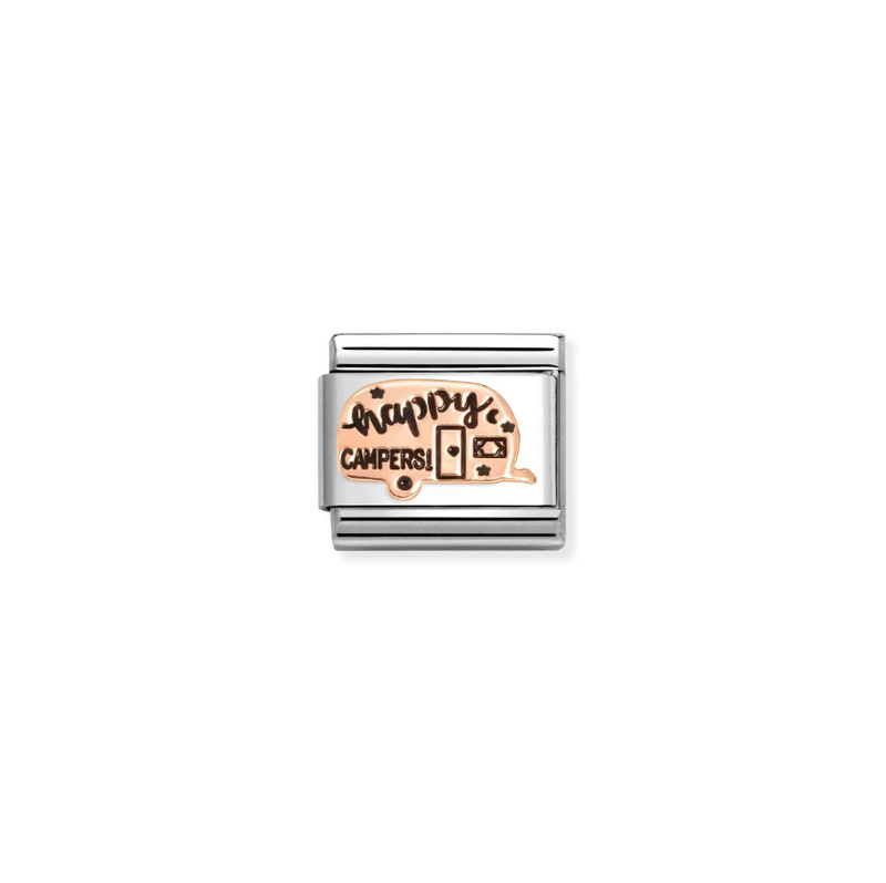 Nomination Caravan 9ct Gold and Stainless Steel Composable Charm
