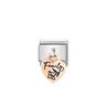 Nomination Engraved Family 9ct Gold and Stainless Steel Composable Charm