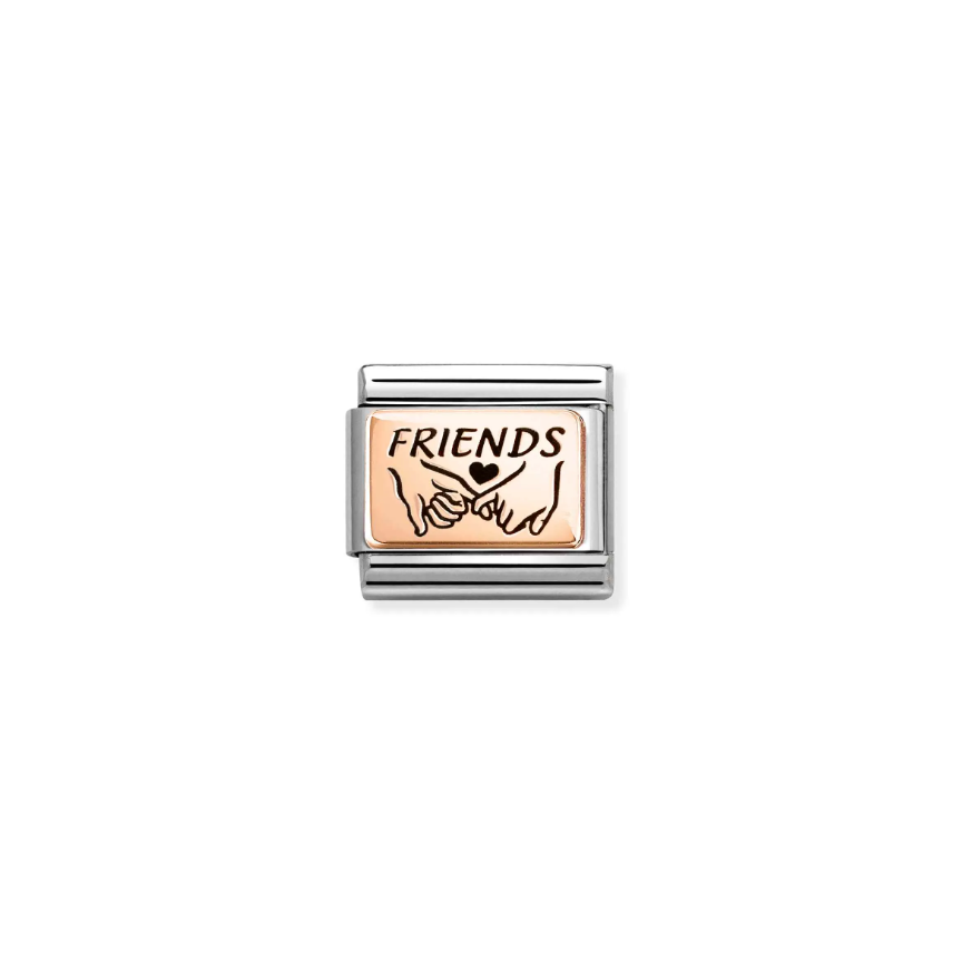 Nomination Friends Pinky Promise 9ct Gold and Stainless Steel Composable Charm