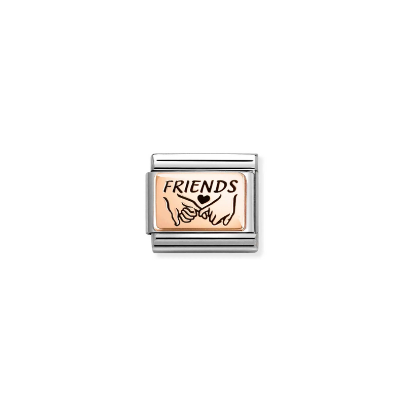Nomination Friends Pinky Promise 9ct Gold and Stainless Steel Composable Charm