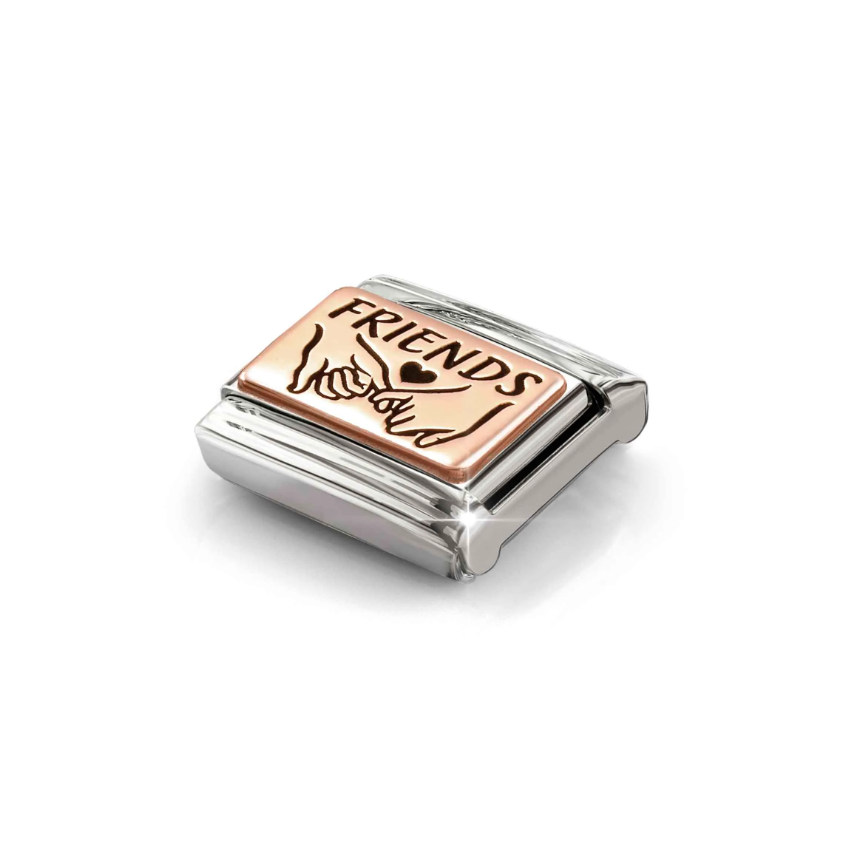 Nomination Friends Pinky Promise 9ct Gold and Stainless Steel Composable Charm