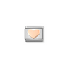 Nomination Heart 9ct Gold and Stainless Steel Composable Charm