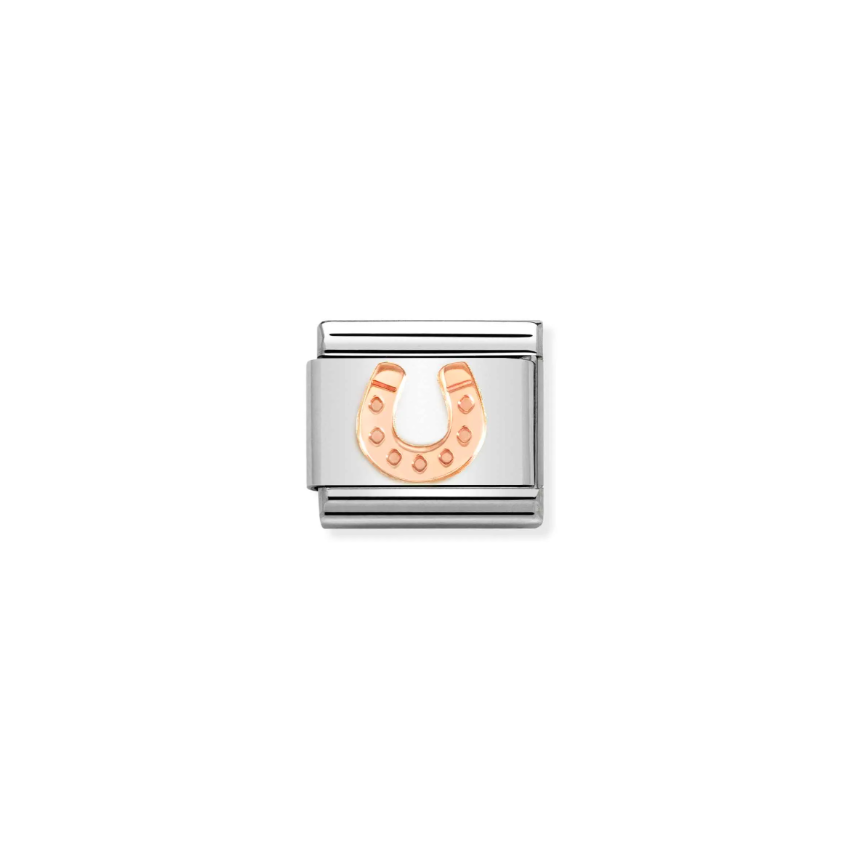 Nomination Horseshoe 9ct Gold and Stainless Steel Composable Charm