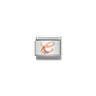 Nomination CZ Letter C 9ct Gold and Stainless Steel Composable Charm