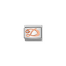 Nomination CZ Letter D 9ct Gold and Stainless Steel Composable Charm