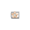 Nomination White Opal Star 9ct Gold and Stainless Steel Composable Charm
