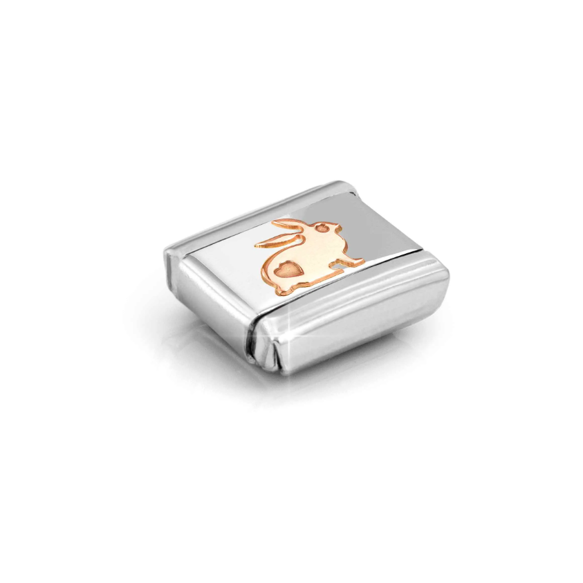 Nomination Rabbit 9ct Gold and Stainless Steel Composable Charm