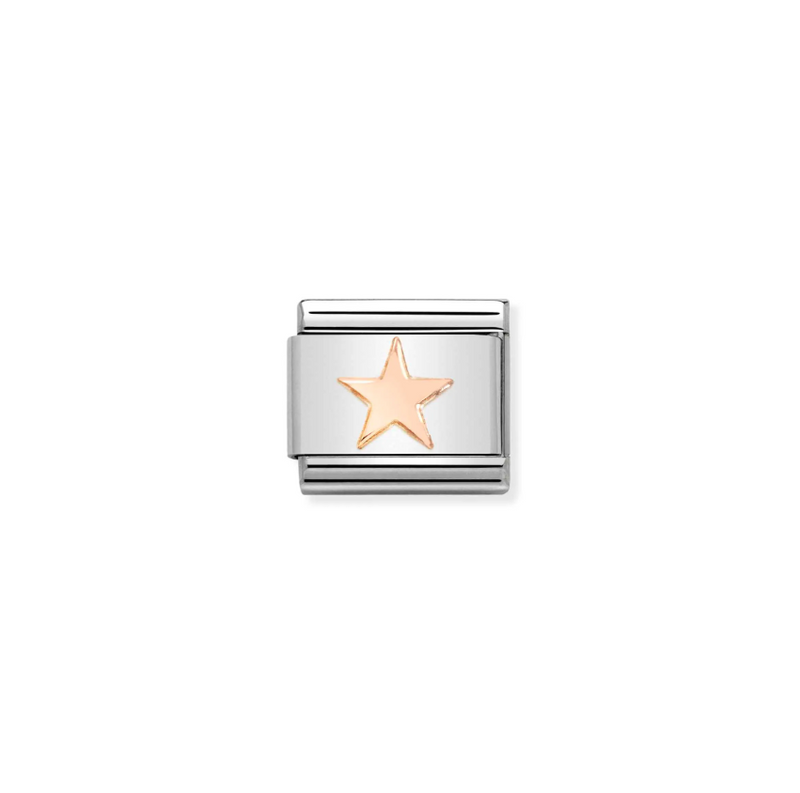 Nomination Star 9ct Gold and Stainless Steel Composable Charm