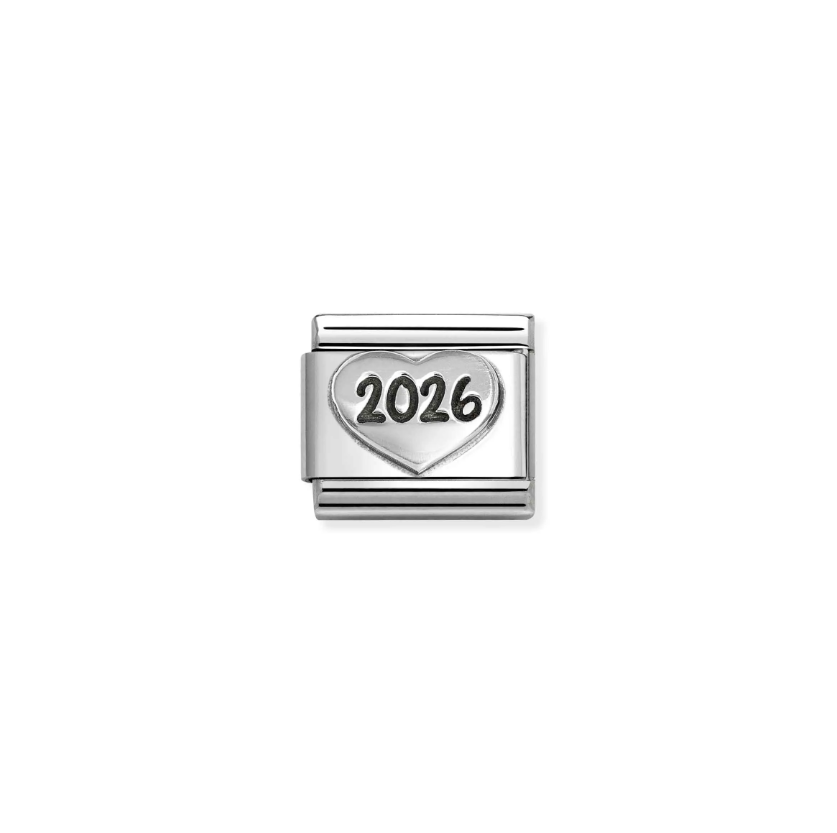 Nomination 2026 Heart Sterling Silver and Stainless Steel Composable Charm