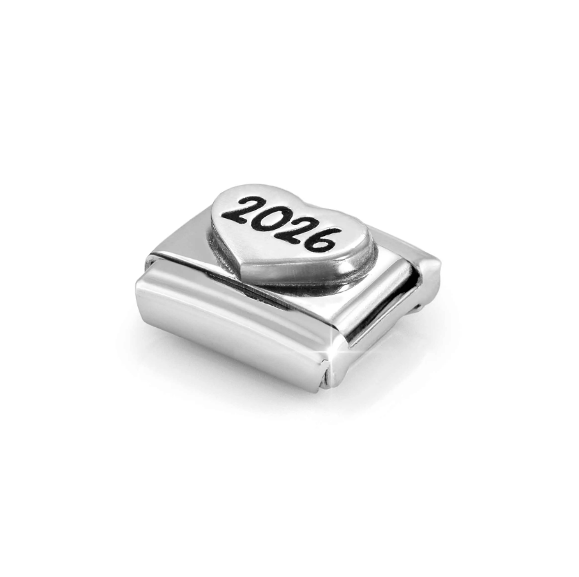 Nomination 2026 Heart Sterling Silver and Stainless Steel Composable Charm