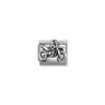 Nomination Motorbike Sterling Silver and Stainless Steel Composable Charm