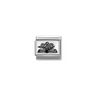 Nomination Book with Flowers Sterling Silver and Stainless Steel Composable Charm