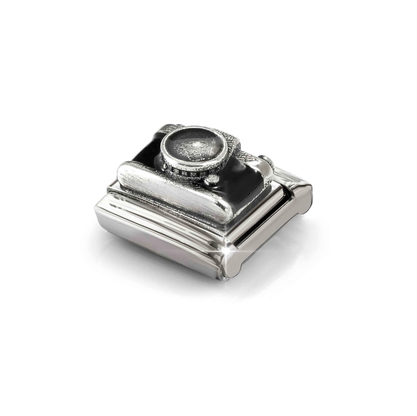 Nomination Camera Sterling Silver and Stainless Steel Composable Charm
