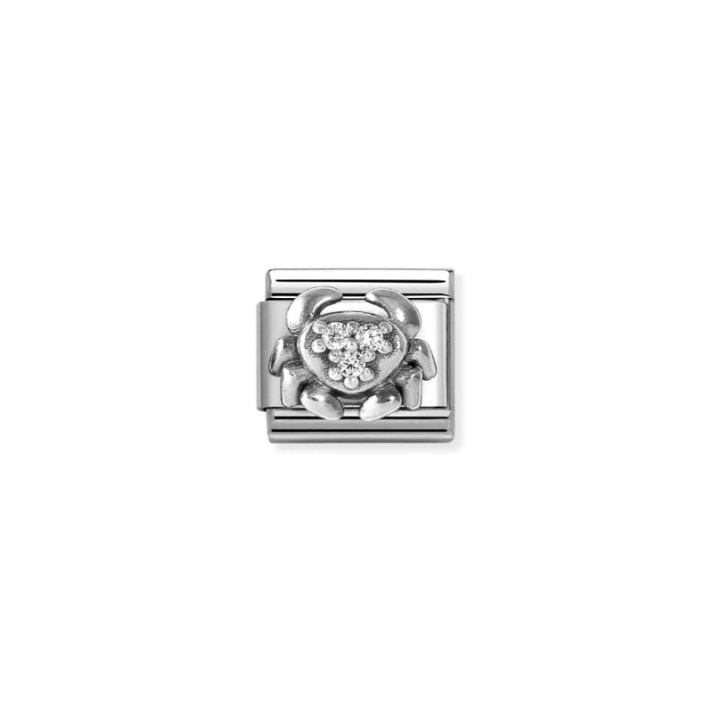 Nomination CZ Cancer Sterling Silver and Stainless Steel Composable Charm