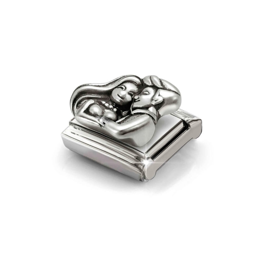 Nomination Couple Sterling Silver and Stainless Steel Composable Charm