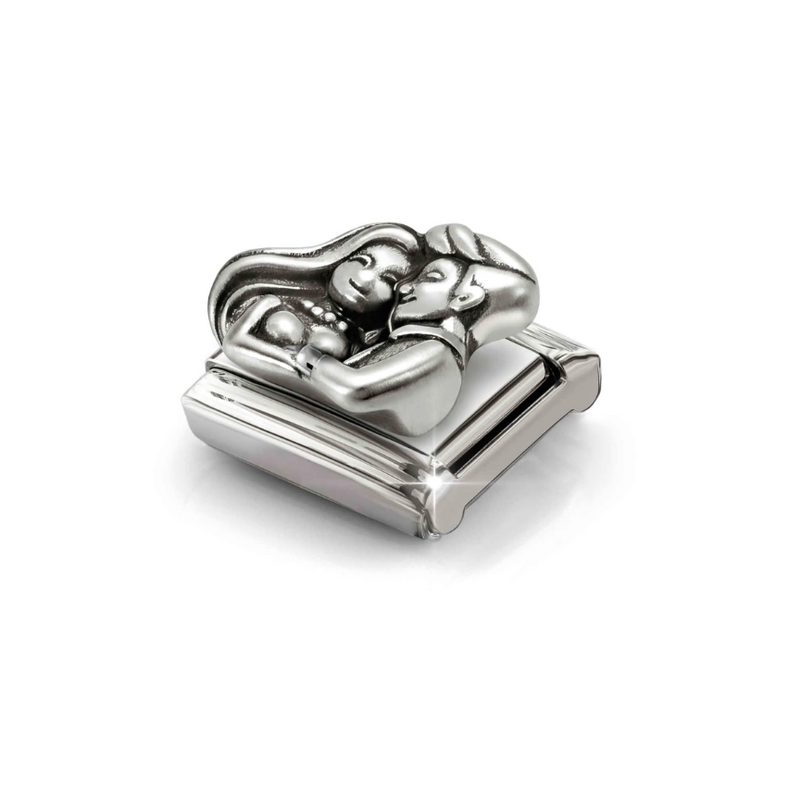 Nomination Couple Sterling Silver and Stainless Steel Composable Charm