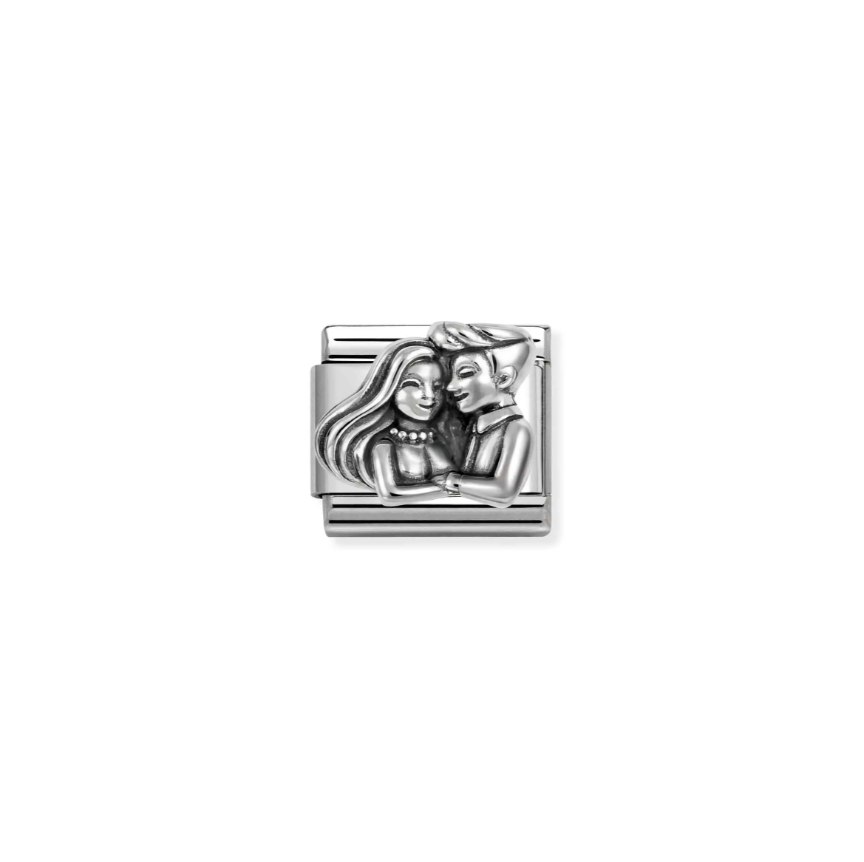 Nomination Couple Sterling Silver and Stainless Steel Composable Charm