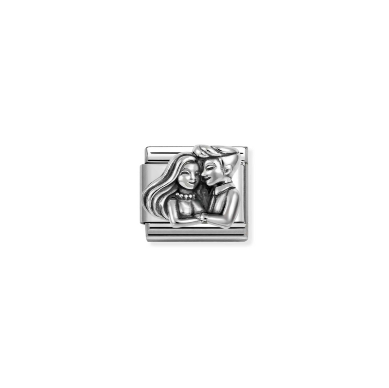 Nomination Couple Sterling Silver and Stainless Steel Composable Charm