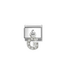 Nomination Letter G Pendant Sterling Silver and Stainless Steel Composable Charm