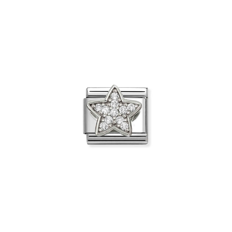 Nomination CZ Star Sterling Silver and Stainless Steel Composable Charm