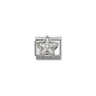 Nomination CZ Star Sterling Silver and Stainless Steel Composable Charm