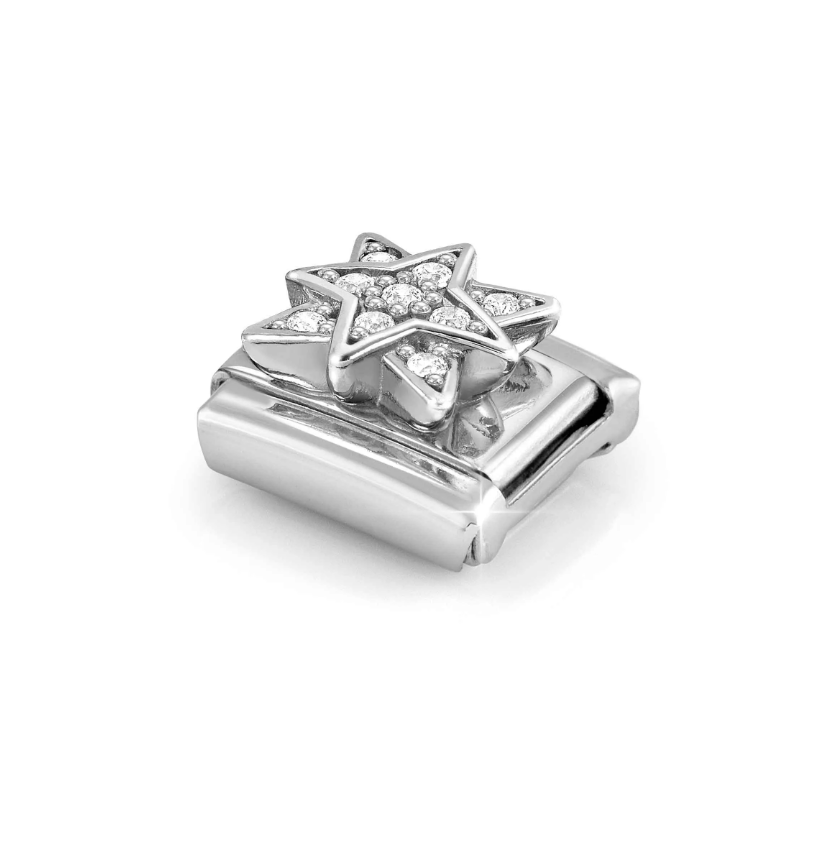 Nomination CZ Windrose Sterling Silver and Stainless Steel Composable Charm