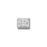 Nomination CZ Windrose Sterling Silver and Stainless Steel Composable Charm