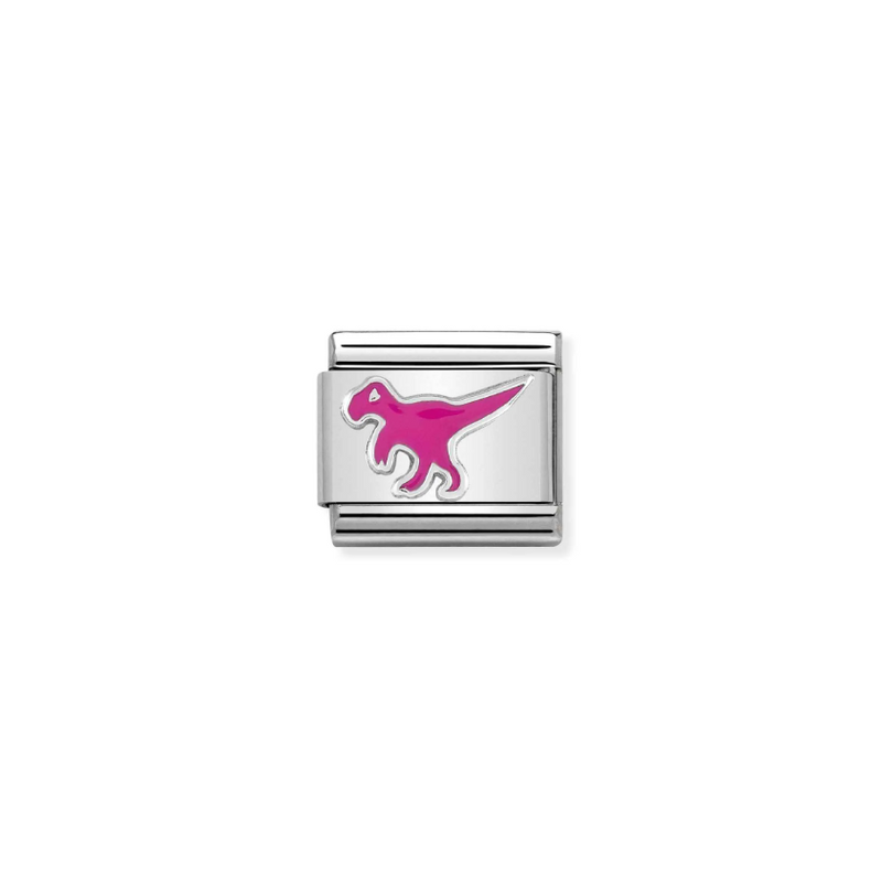 Nomination Dinosaur Sterling Silver and Stainless Steel Composable Charm