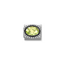 Nomination Green CZ Oval Sterling Silver and Stainless Steel Composable Charm
