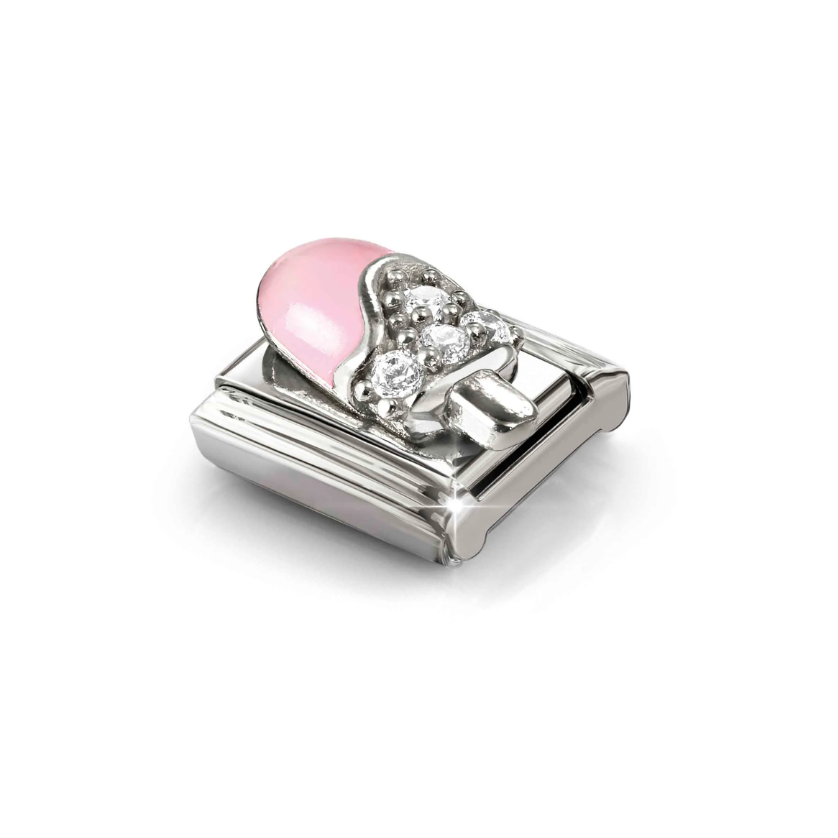 Nomination Pink Ice Lolly Sterling Silver and Stainless Steel Composable Charm