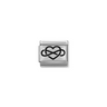 Nomination Infinity Heart Sterling Silver and Stainless Steel Composable Charm