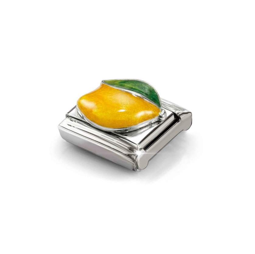 Nomination Lemon Sterling Silver and Stainless Steel Composable Charm