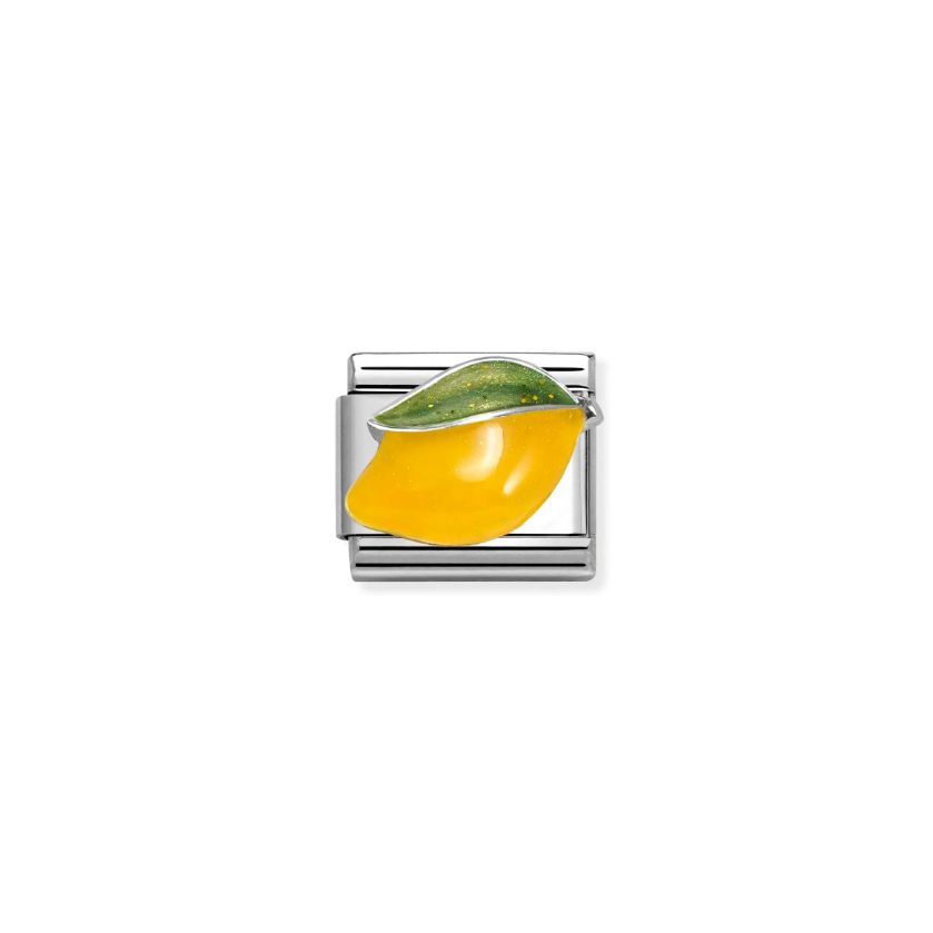 Nomination Lemon Sterling Silver and Stainless Steel Composable Charm