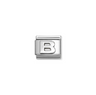 Nomination Letter B Sterling Silver and Stainless Steel Composable Charm