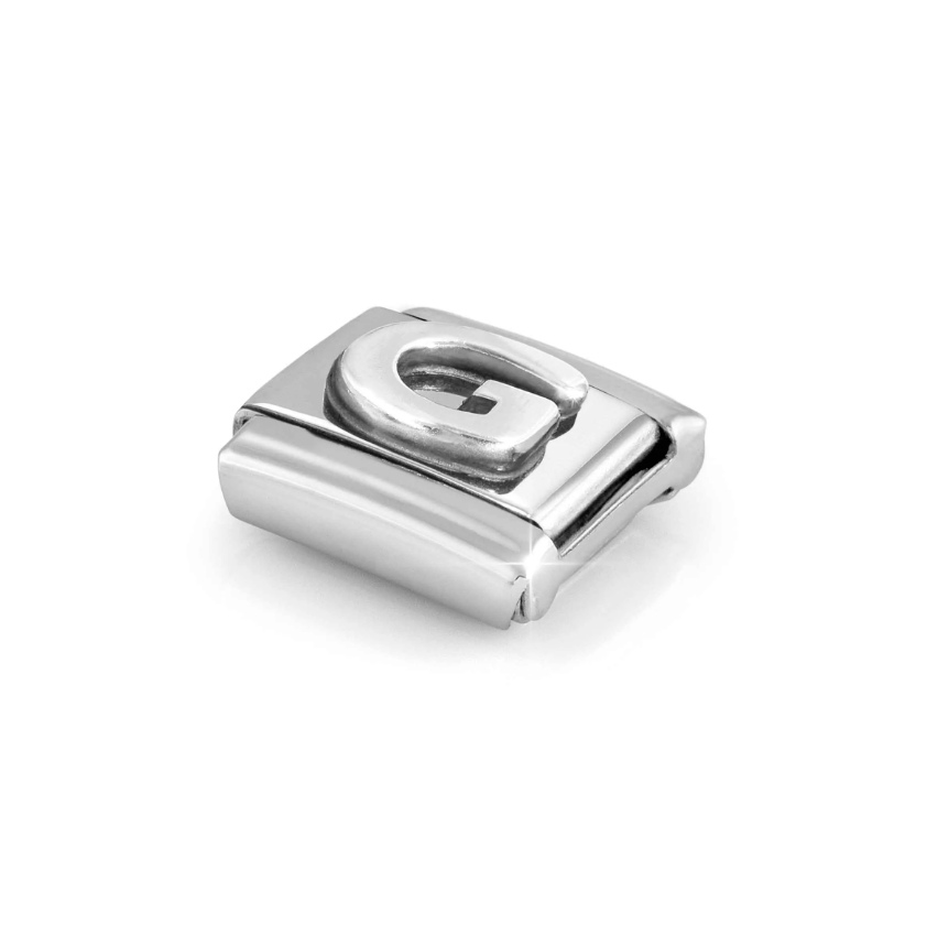 Nomination Letter G Sterling Silver and Stainless Steel Composable Charm