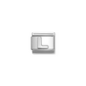 Nomination Letter L Sterling Silver and Stainless Steel Composable Charm