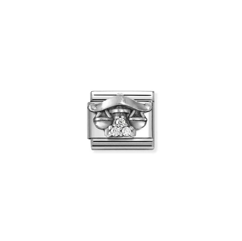 Nomination CZ Libra Sterling Silver and Stainless Steel Composable Charm