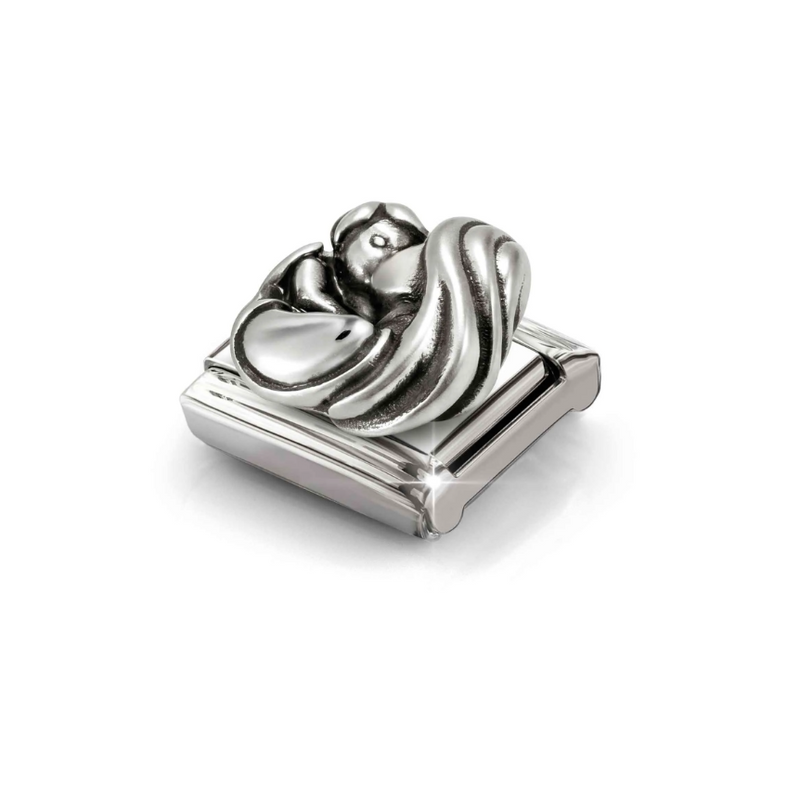 Nomination Mum and Child Sterling Silver and Stainless Steel Composable Charm