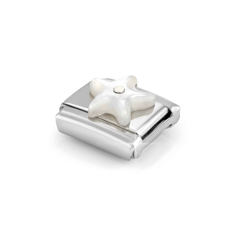 Nomination Mother of Pearl Starfish Sterling Silver and Stainless Steel Composable Charm
