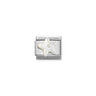 Nomination Mother of Pearl Starfish Sterling Silver and Stainless Steel Composable Charm