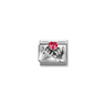 Nomination Red Heart Pinky Promise Sterling Silver and Stainless Steel Composable Charm