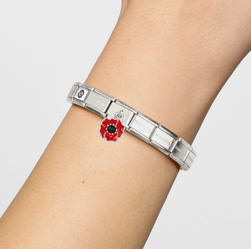 Nomination Poppy Pendant Sterling Silver and Stainless Steel Composable Charm