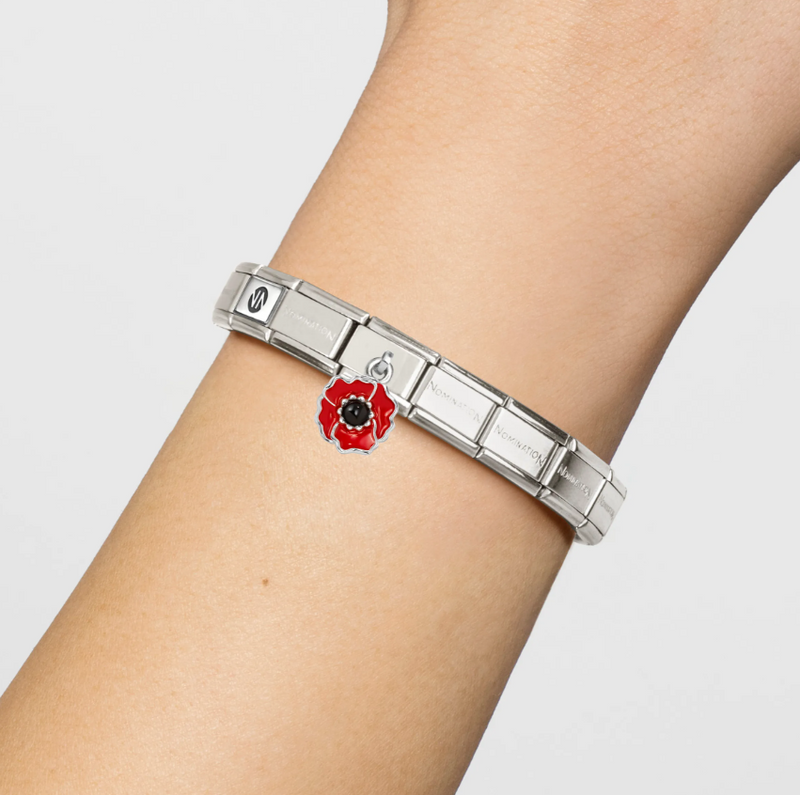 Nomination Poppy Pendant Sterling Silver and Stainless Steel Composable Charm