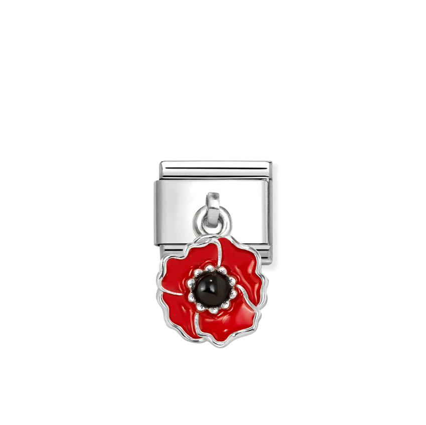 Nomination Poppy Pendant Sterling Silver and Stainless Steel Composable Charm